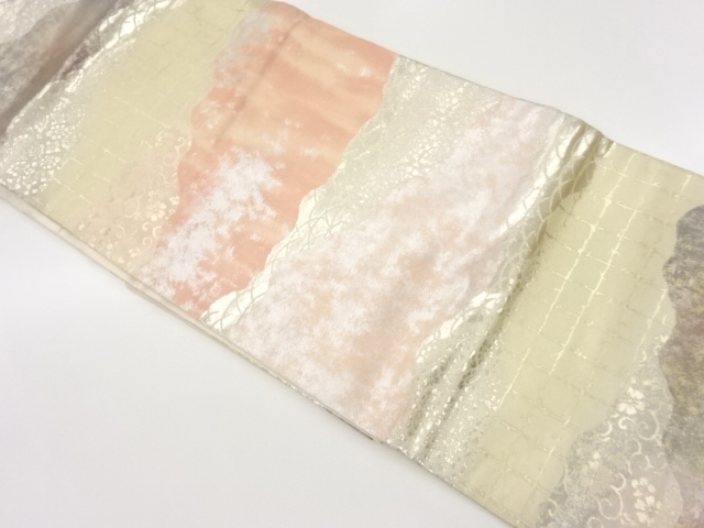 JAPANESE NAGOYA OBI / WOVEN MICHINAGADORI